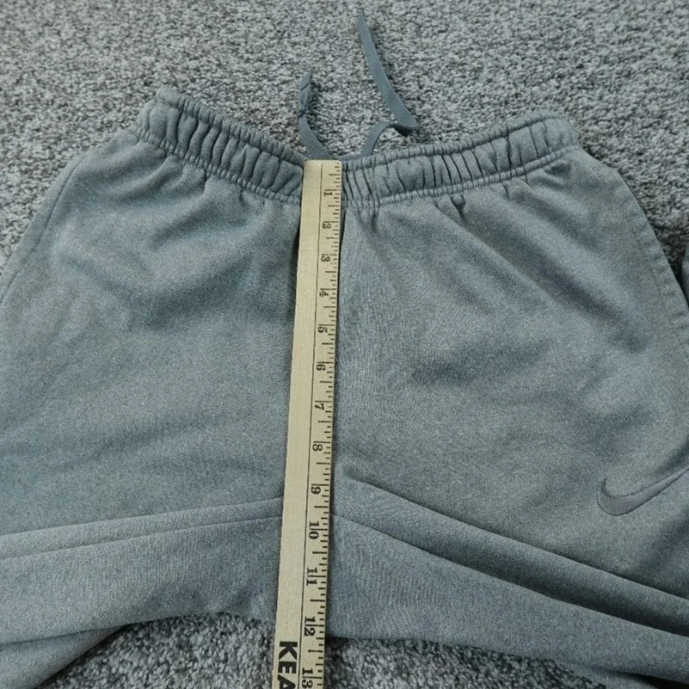 Nike Sweatpants Mens S Gray ThermaFIT Fleece Jogger Drawstring Pants Workout Run